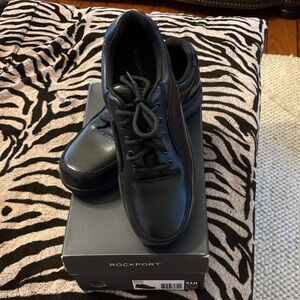 Rockport Men's Black Leather Derbys